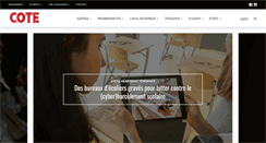 Desktop Screenshot of cote-magazine.ch